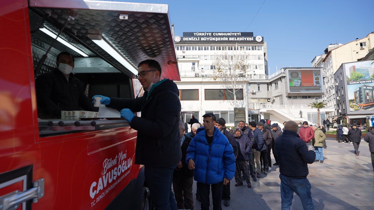 denizli büyükşehir belediyesi mobil ikram araçları hizmete başladı