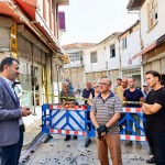 Başkan Çavuşoğlu, Kaleiçi yangın bölgesinde incelemelerde bulundu (1)