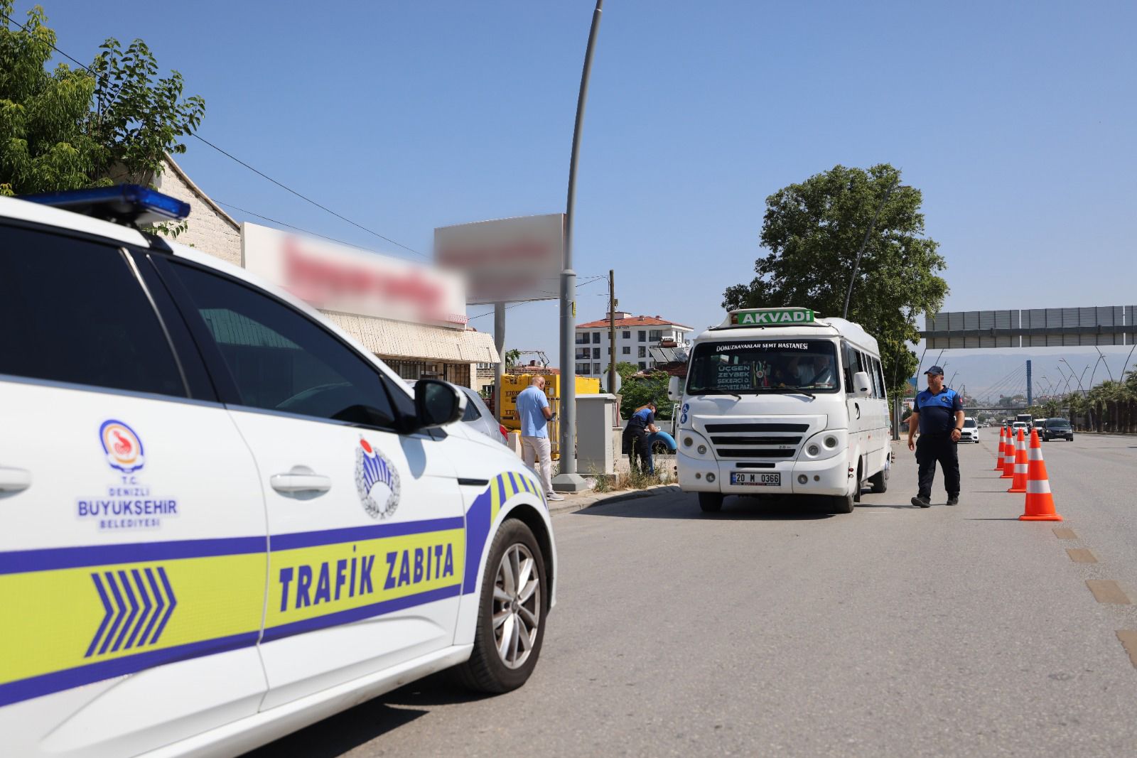 Denizli Büyükşehir’den şehir içi minibüs ve taksi denetimi (1)
